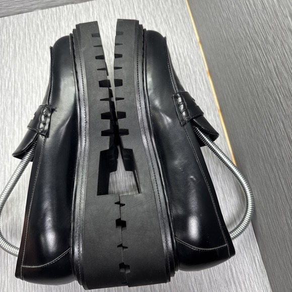 Chunky‎ Platform Loafers Black Preppy School Girl Style Women's Size 9 / 40 EU - Picture 8 of 12